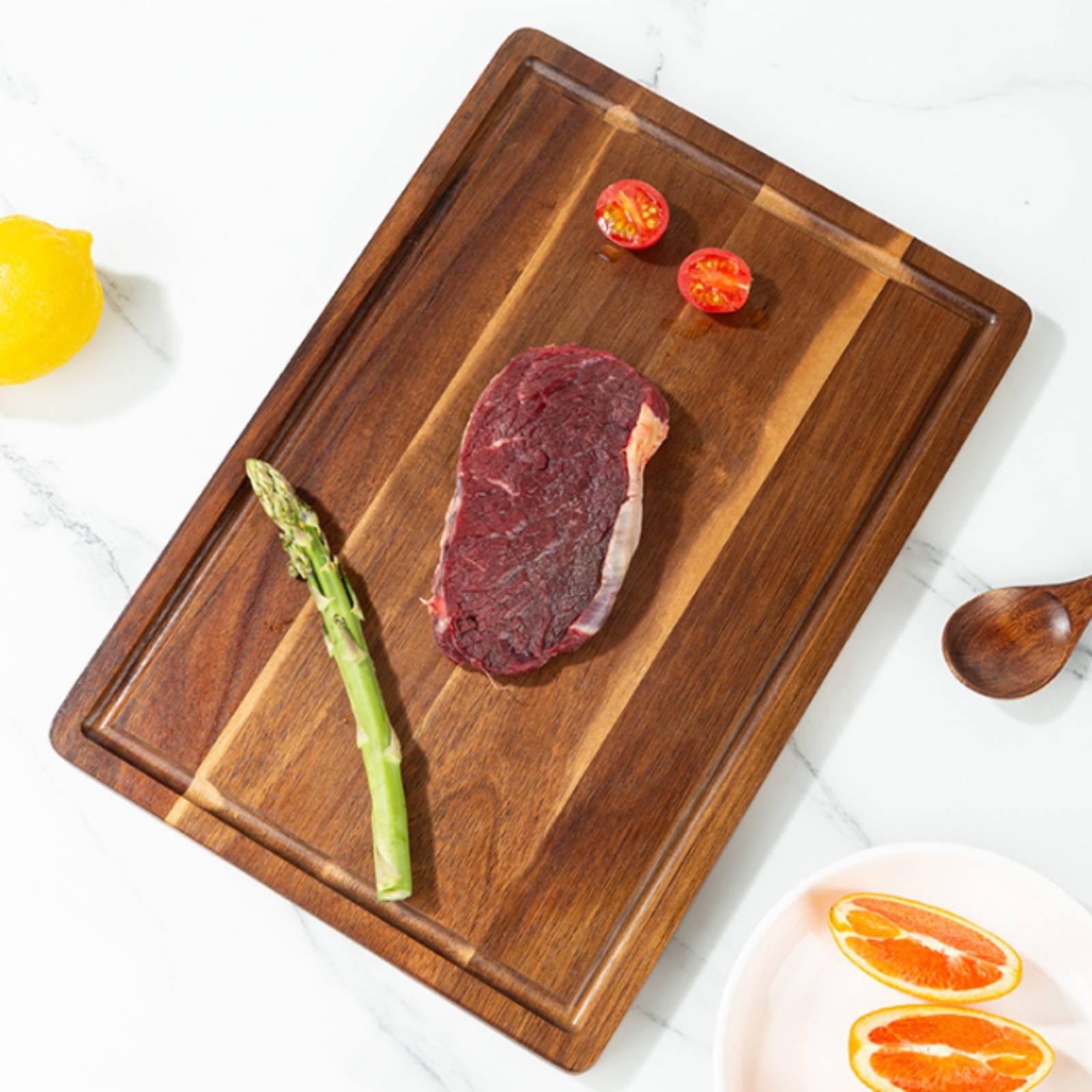 Home Cooking On - 3 Pieces Cutting Board with Juice