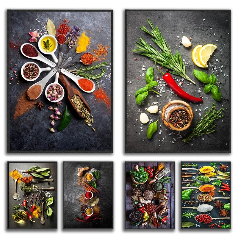 Home Cooking In - 1pc frameless Canvas Painting 1pc frameless