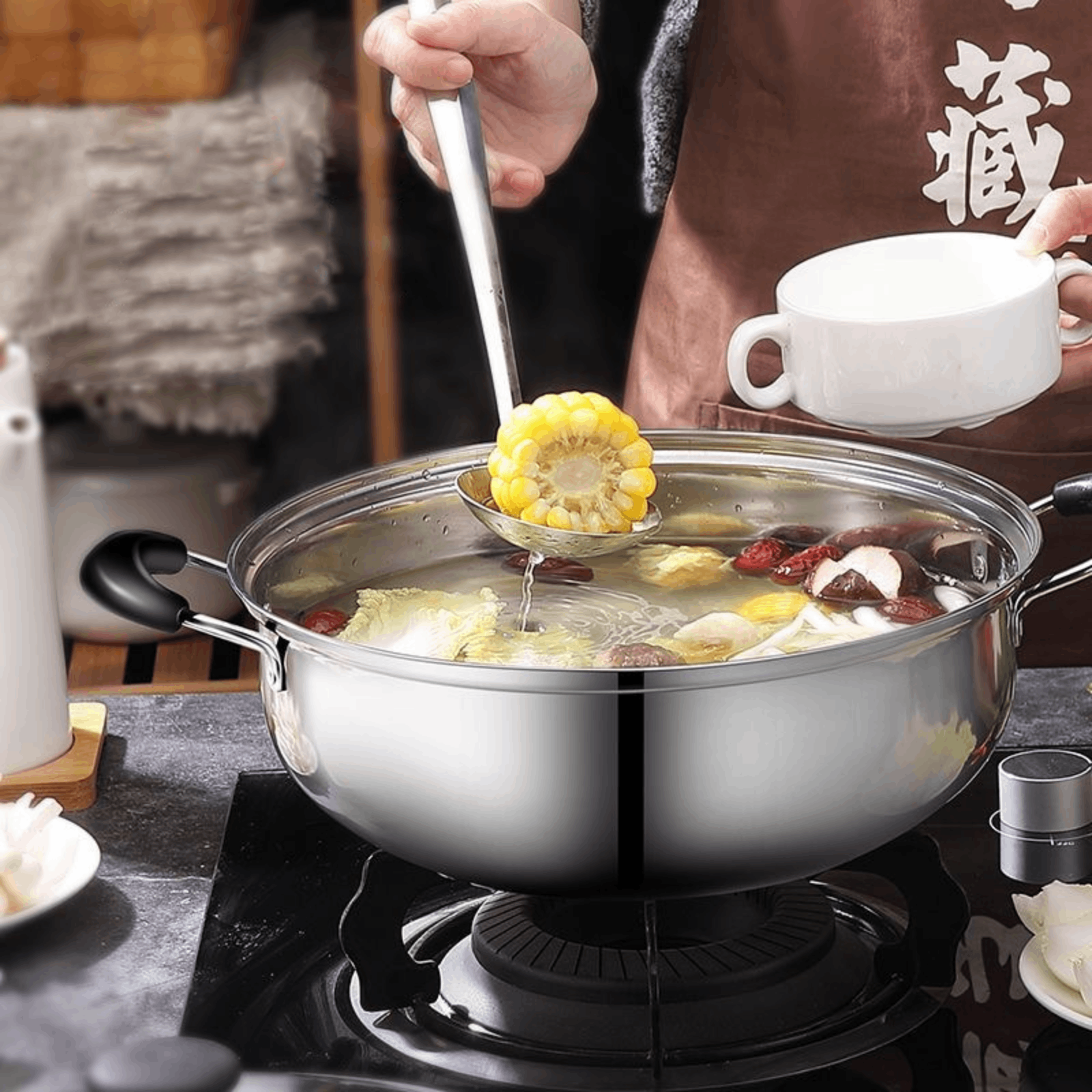 Home Cooking In Chinese - Chinese Shabu Shabu Pot Cooking Pot