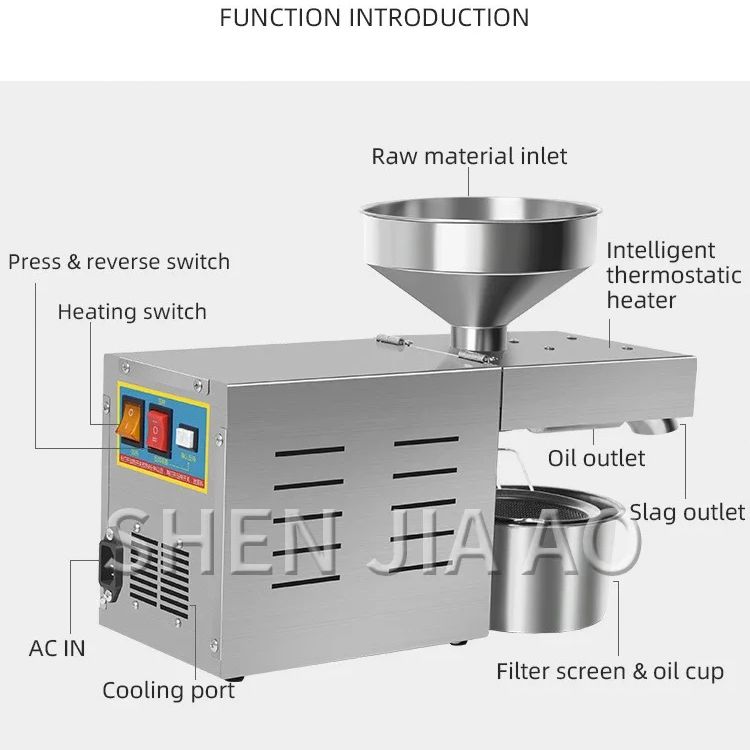 Home Cooking Oil Making Machine - R3 Automatic Multifunctional Oil Press Small