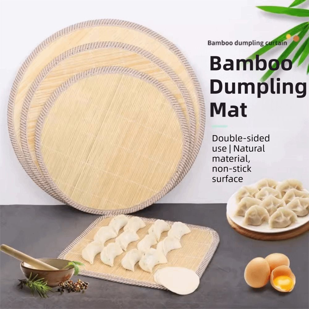 Steamer Bamboo Set - 30/40/50cm Bamboo Dumpling Tray Eco-Friendly Multi-Purpose