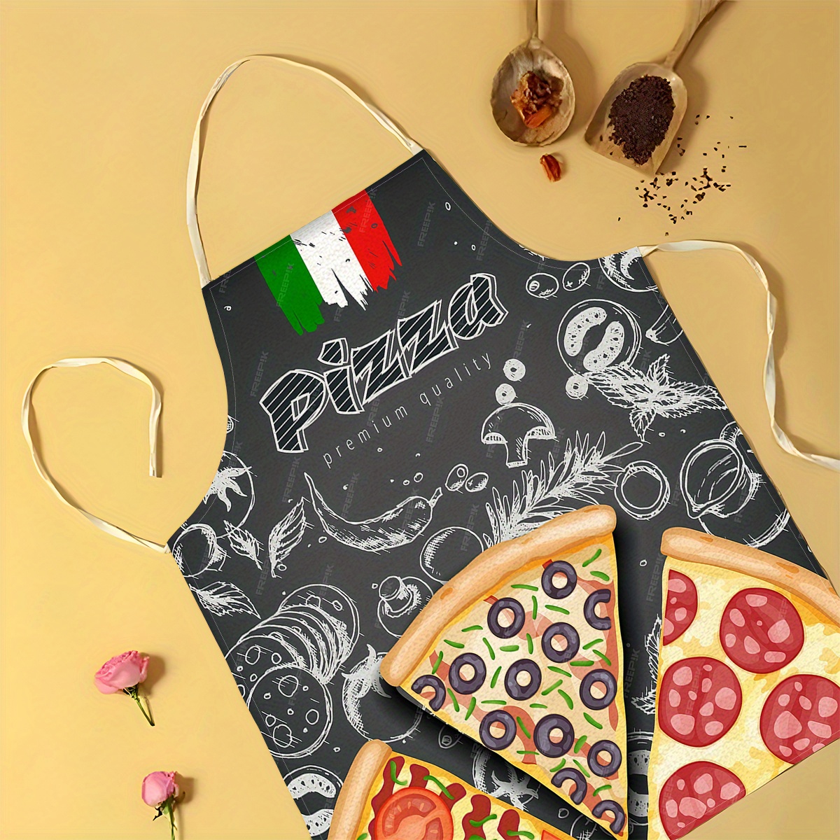 Linen Apron Pizza Italian Food - Home Cooking Ideas recensie en prijs