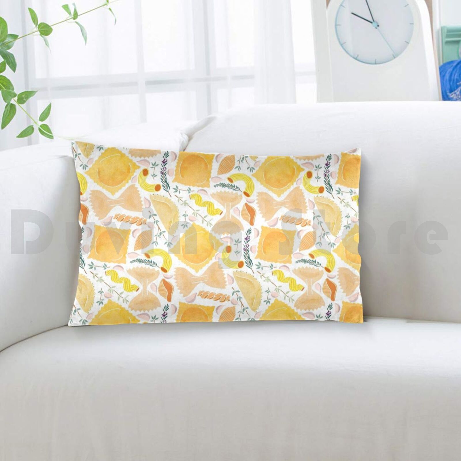 Pasta Pattern On White Pillow  - Home Cooking On recensie en prijs