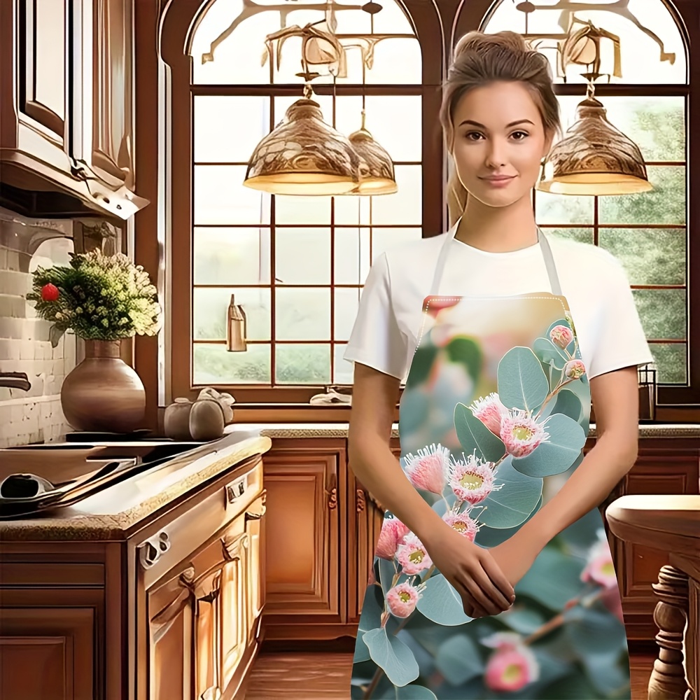 1pc Linen Apron Eucalyptus Flo - Home Cooking Ideas recensie en prijs