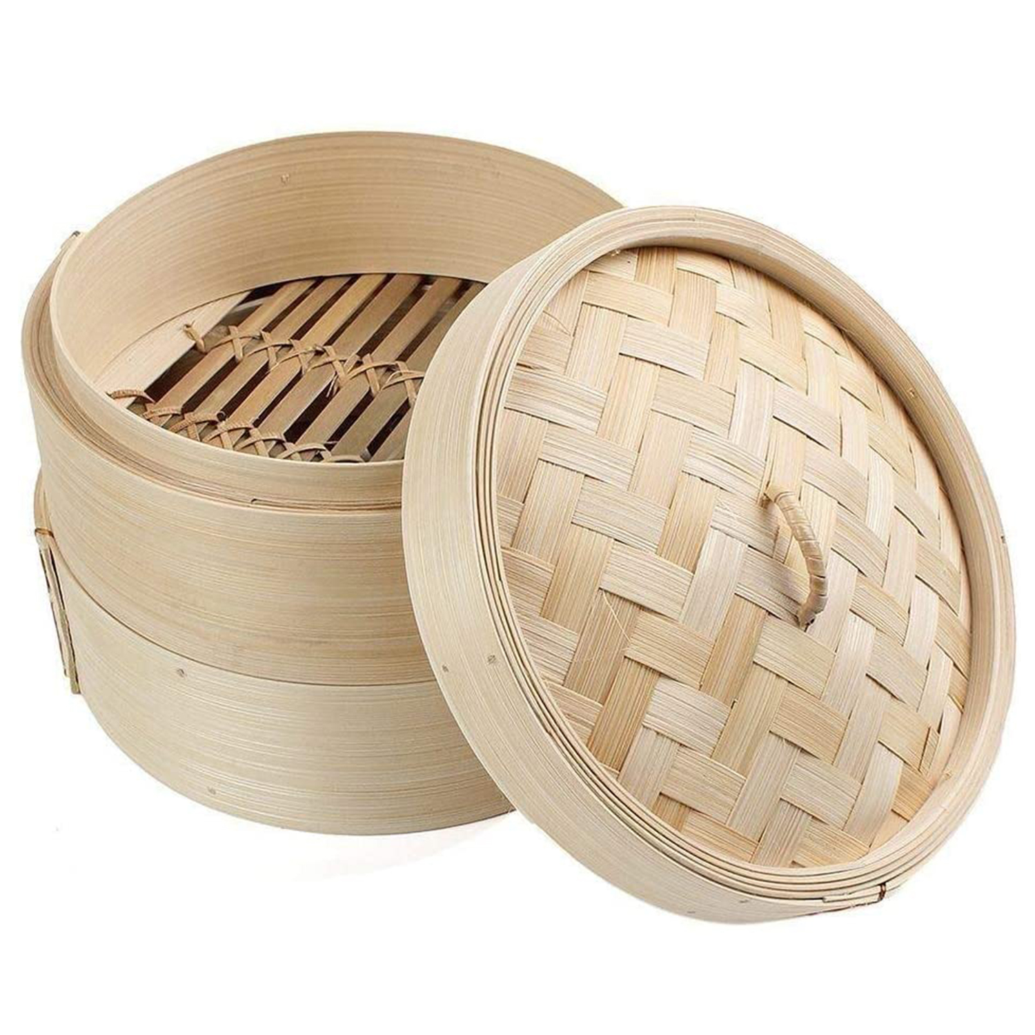AEE4-Bamboo Steamer 2 Tier 8 I - Steamer Bamboo Set recensie en prijs