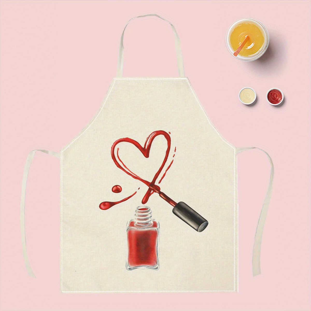 1pc Nail Polish Heart Apron Be - Home Cooking Ideas recensie en prijs