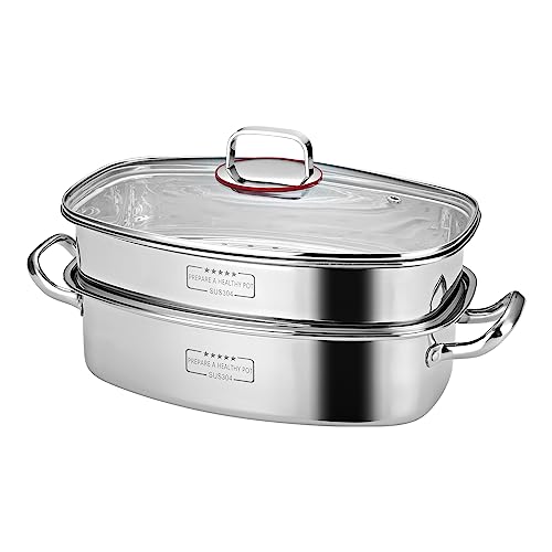 Stainless Steel Two-Stage Stea - Steamer Bamboo Set recensie en prijs