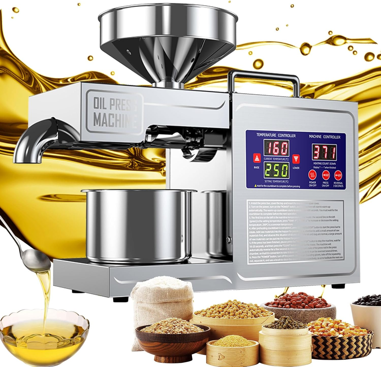 NEW 2025 Model 304 Stainless S - Home Cooking Oil Making Machine recensie en prijs