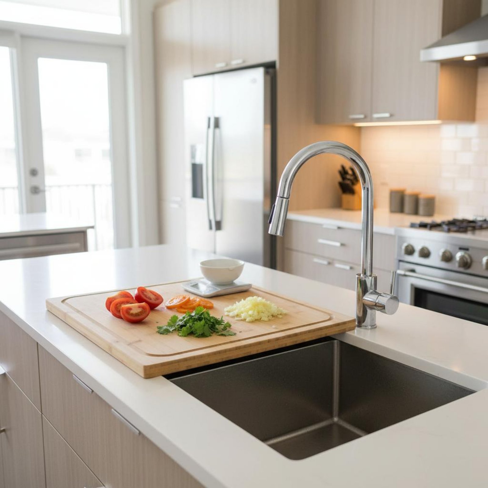 Over the Sink Cutting Board Mu - Home Cooking In recensie en prijs
