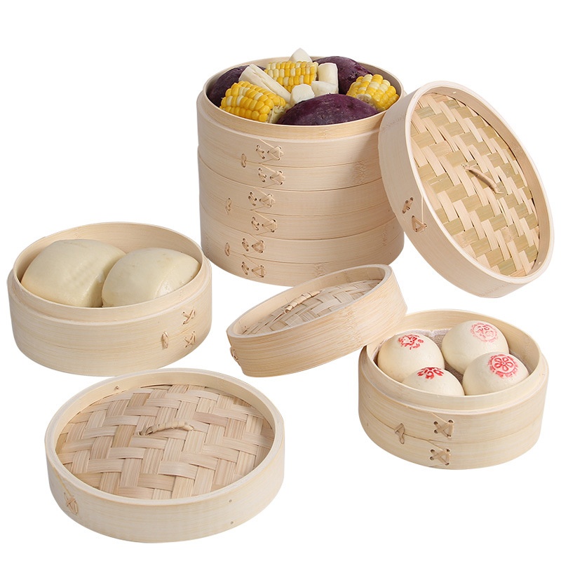 Bamboo Steamer Basket Set with - Steamer Bamboo Set recensie en prijs