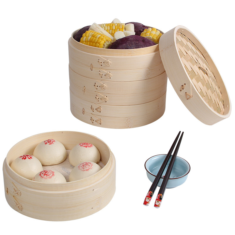 Bamboo Steamer Basket Set with - Steamer Bamboo Set recensie en prijs