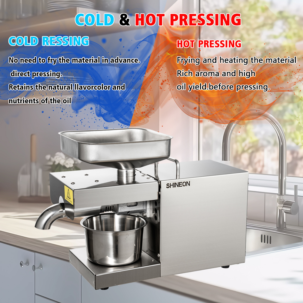 1500W 110V/220V Automatic Cold - Home Cooking Oil Making Machine recensie en prijs