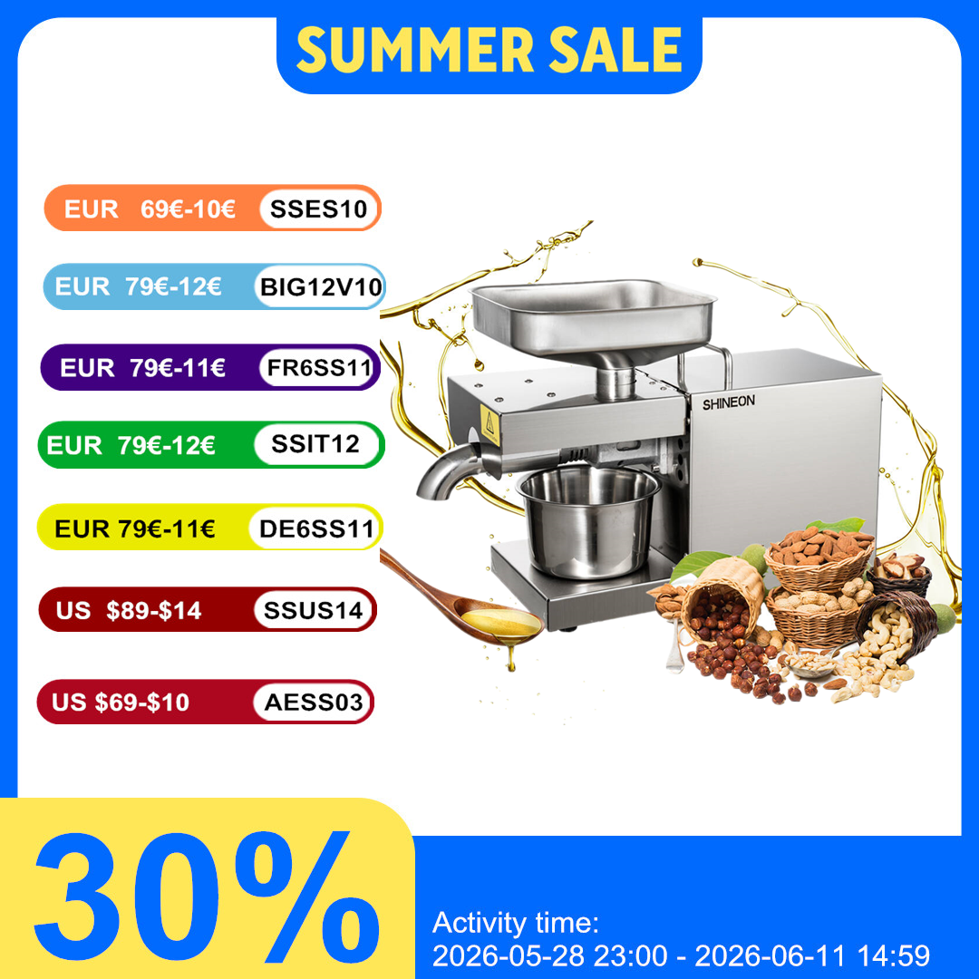 1500W 110V/220V Automatic Cold - Home Cooking Oil Making Machine recensie en prijs