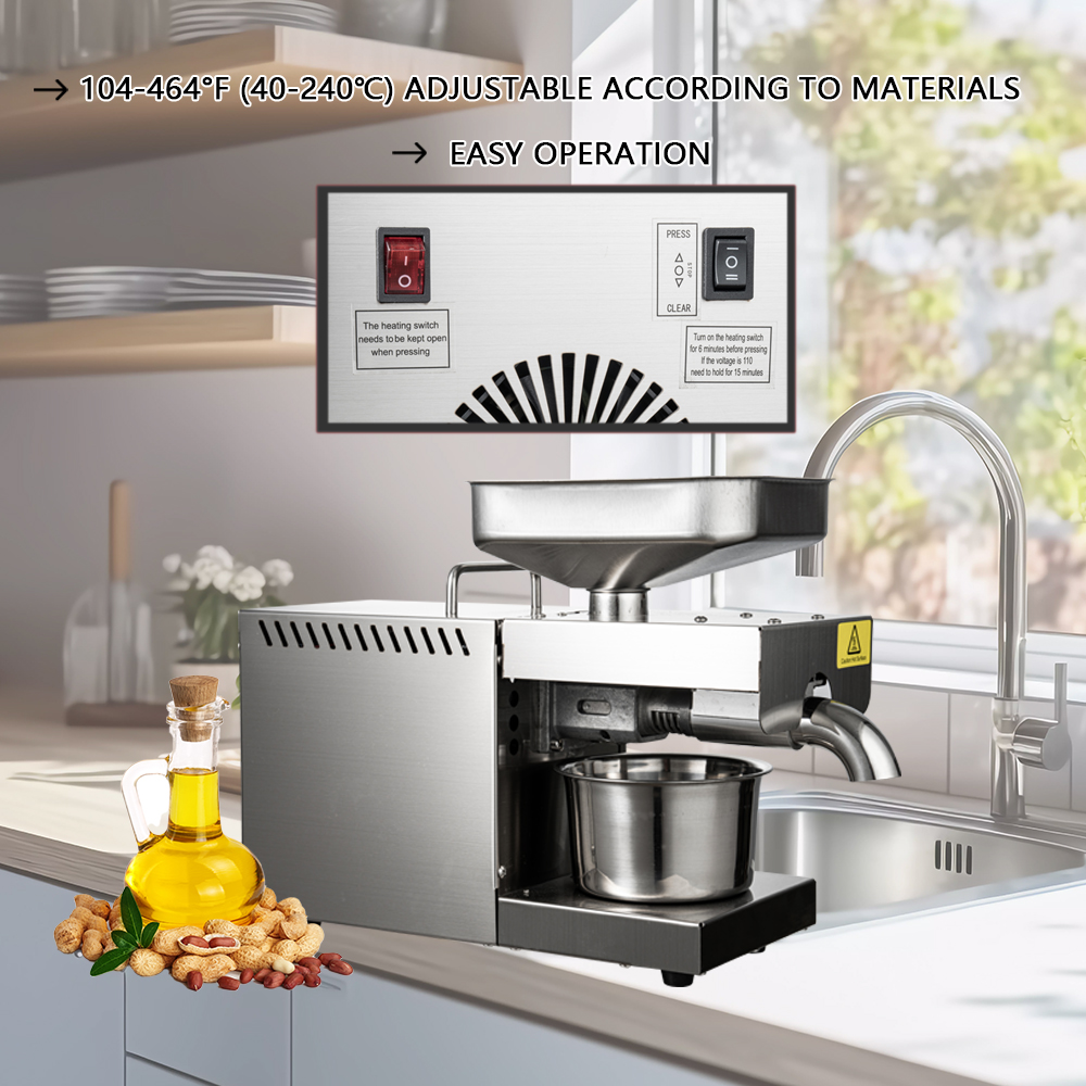 1500W 110V/220V Automatic Cold - Home Cooking Oil Making Machine recensie en prijs
