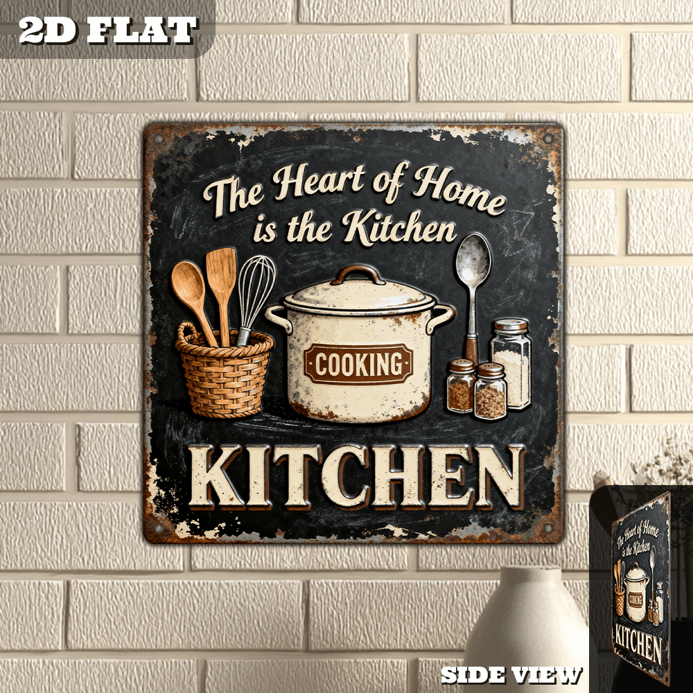 Vintage Metal Kitchen Wall Dec - Home Cooking In recensie en prijs
