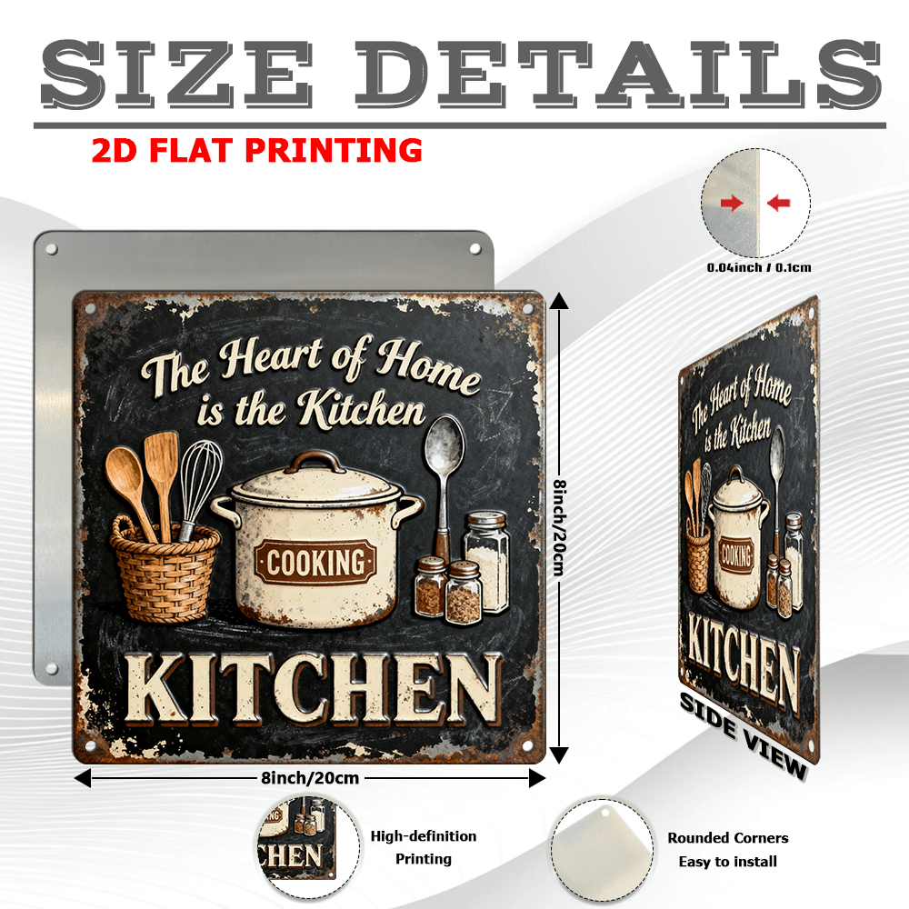 Vintage Metal Kitchen Wall Dec - Home Cooking In recensie en prijs