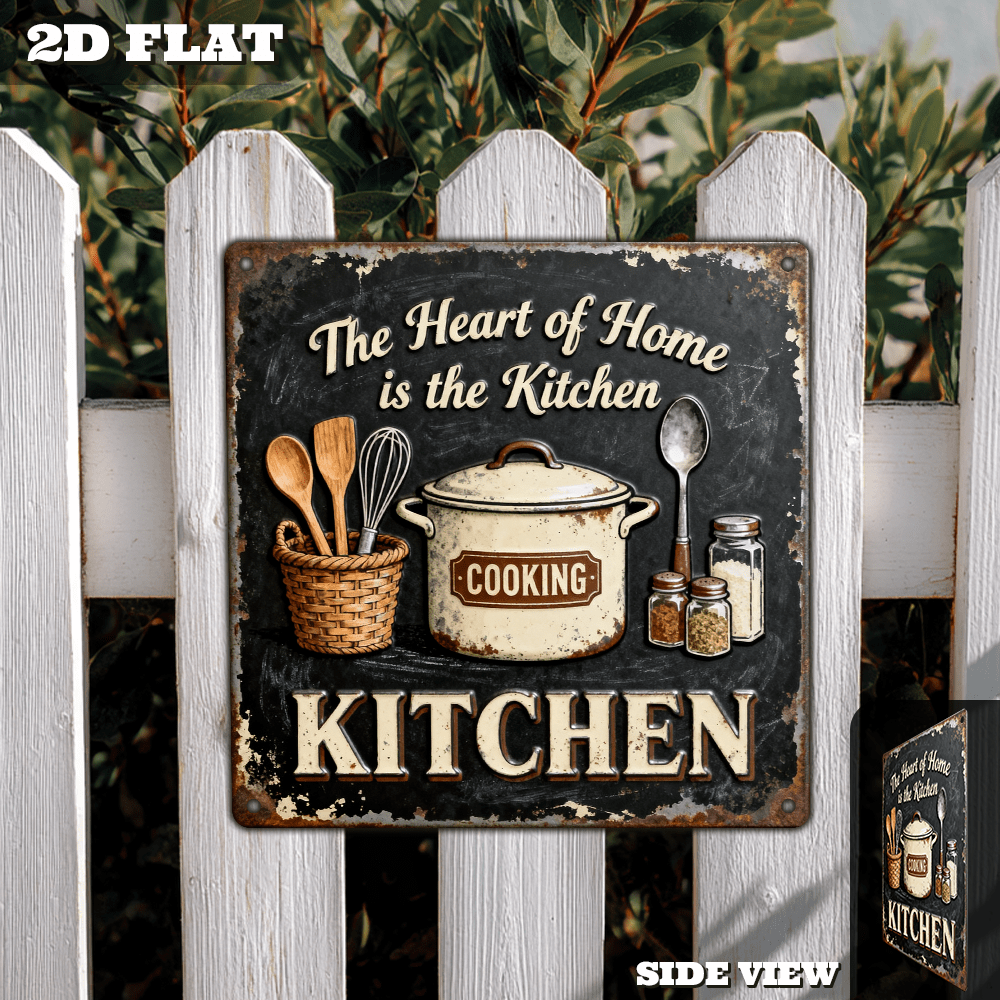 Vintage Metal Kitchen Wall Dec - Home Cooking In recensie en prijs
