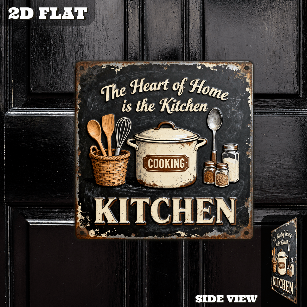 Vintage Metal Kitchen Wall Dec - Home Cooking In recensie en prijs
