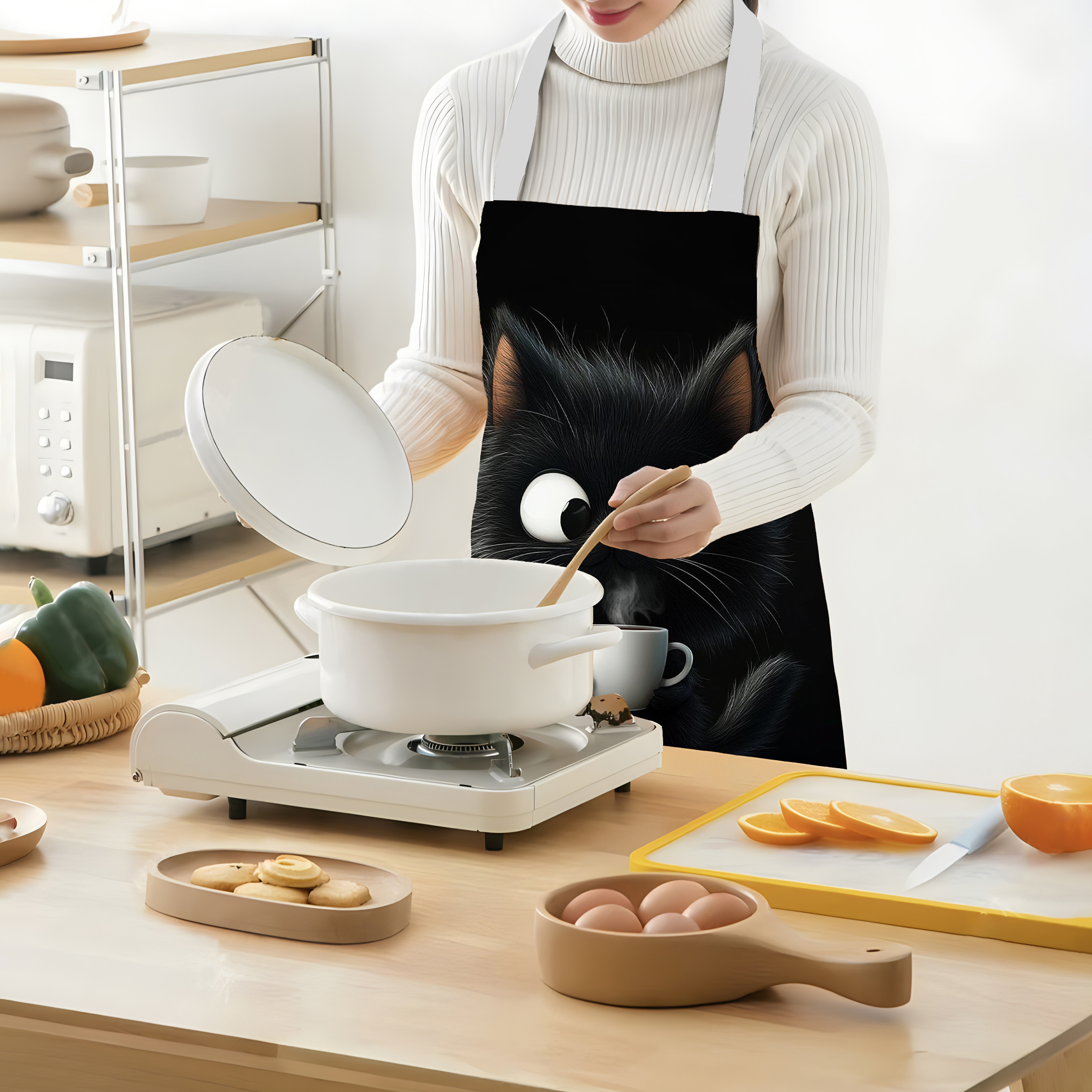 1pc Cute Black Cat with Coffee - Home Cooking Ideas recensie en prijs