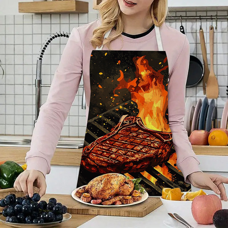 1pc BBQ Steak Apron with Flame - Home Cooking Ideas recensie en prijs