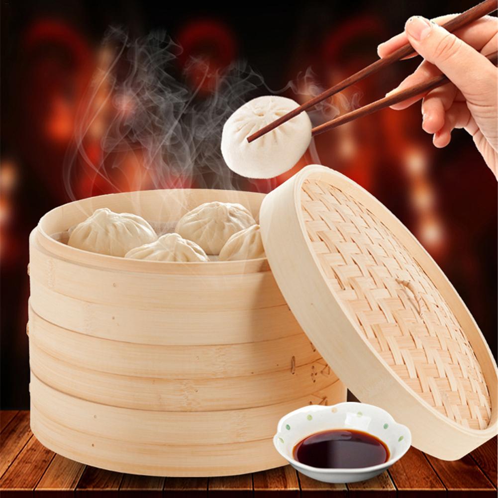 Bamboo Steamer Home Wooden Bam - Steamer Bamboo Set recensie en prijs