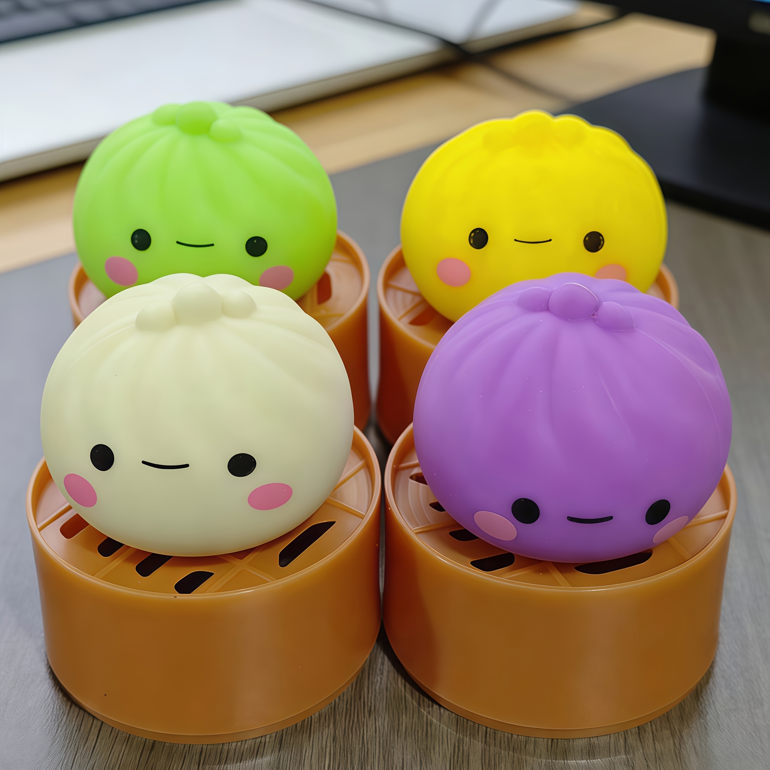 Cute Steamed Bun Squishy Toys  - Steamer Bamboo Set recensie en prijs