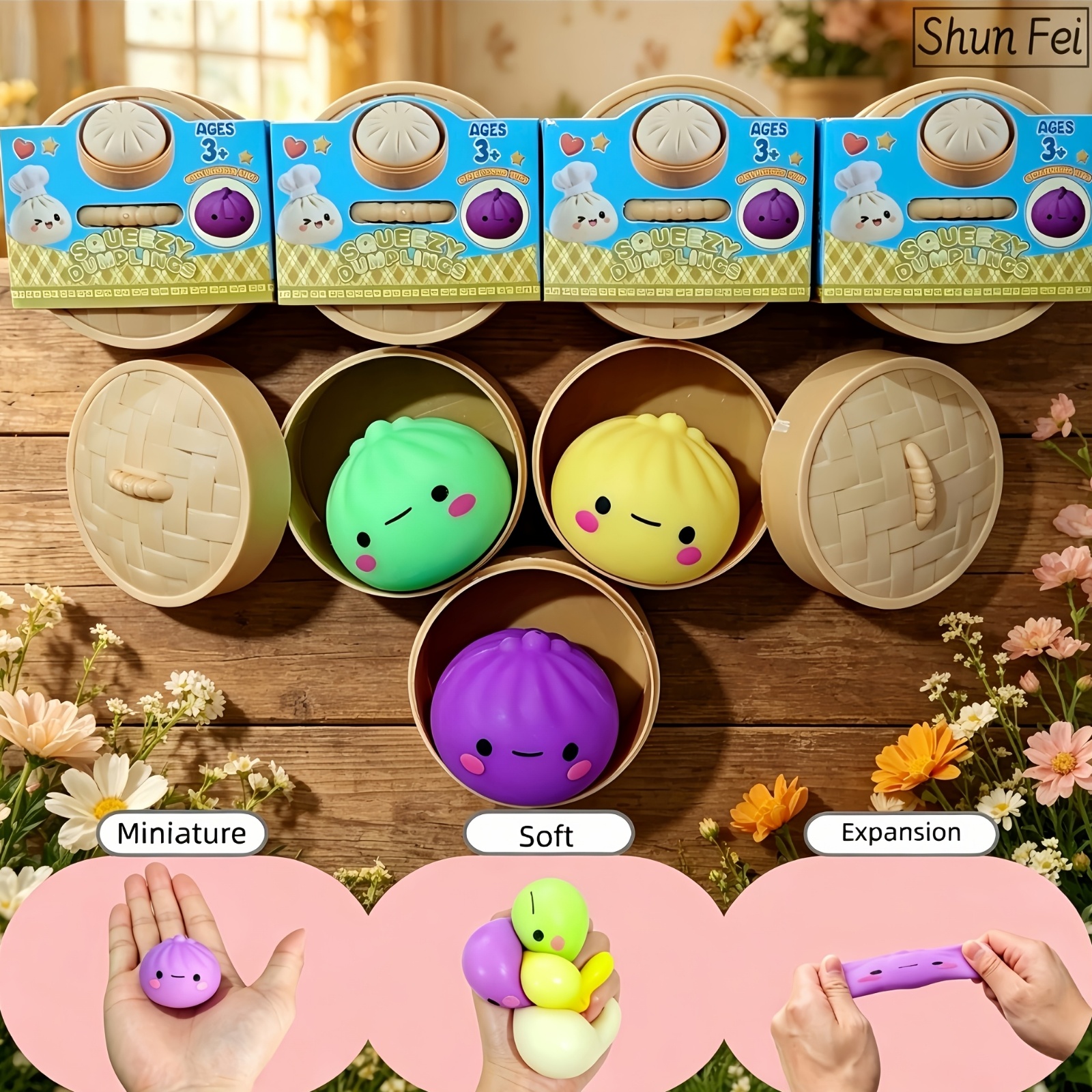 Cute Steamed Bun Squishy Toys  - Steamer Bamboo Set recensie en prijs