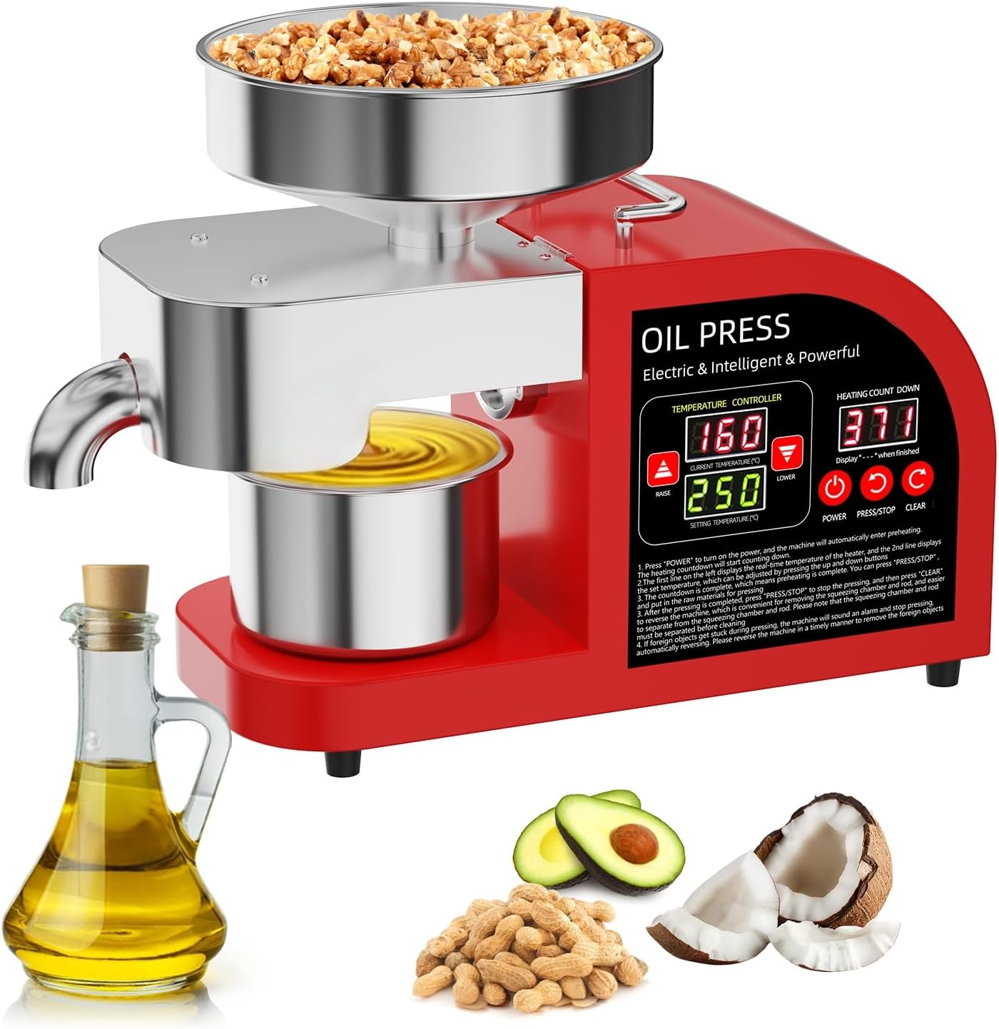 Professional 2-in-1 Oil Press  - Home Cooking Oil Making Machine recensie en prijs