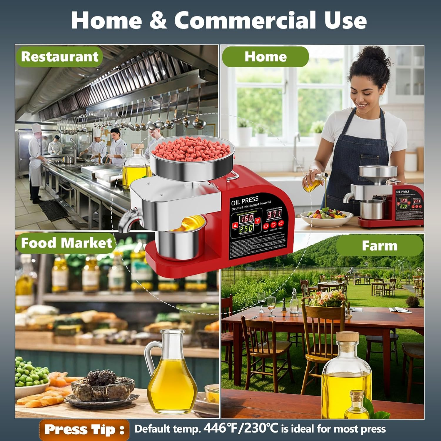 Professional 2-in-1 Oil Press  - Home Cooking Oil Making Machine recensie en prijs