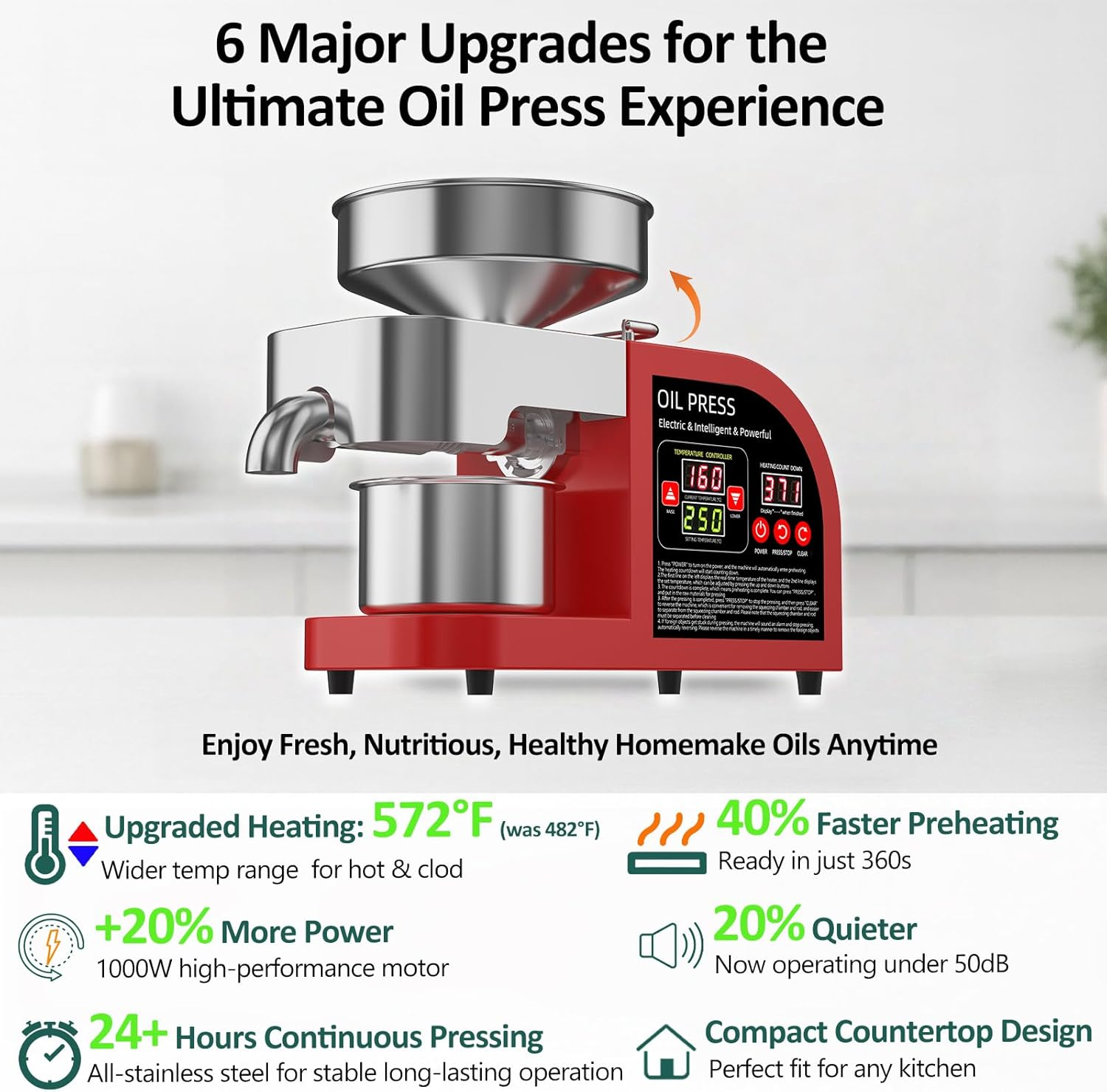 Professional 2-in-1 Oil Press  - Home Cooking Oil Making Machine recensie en prijs