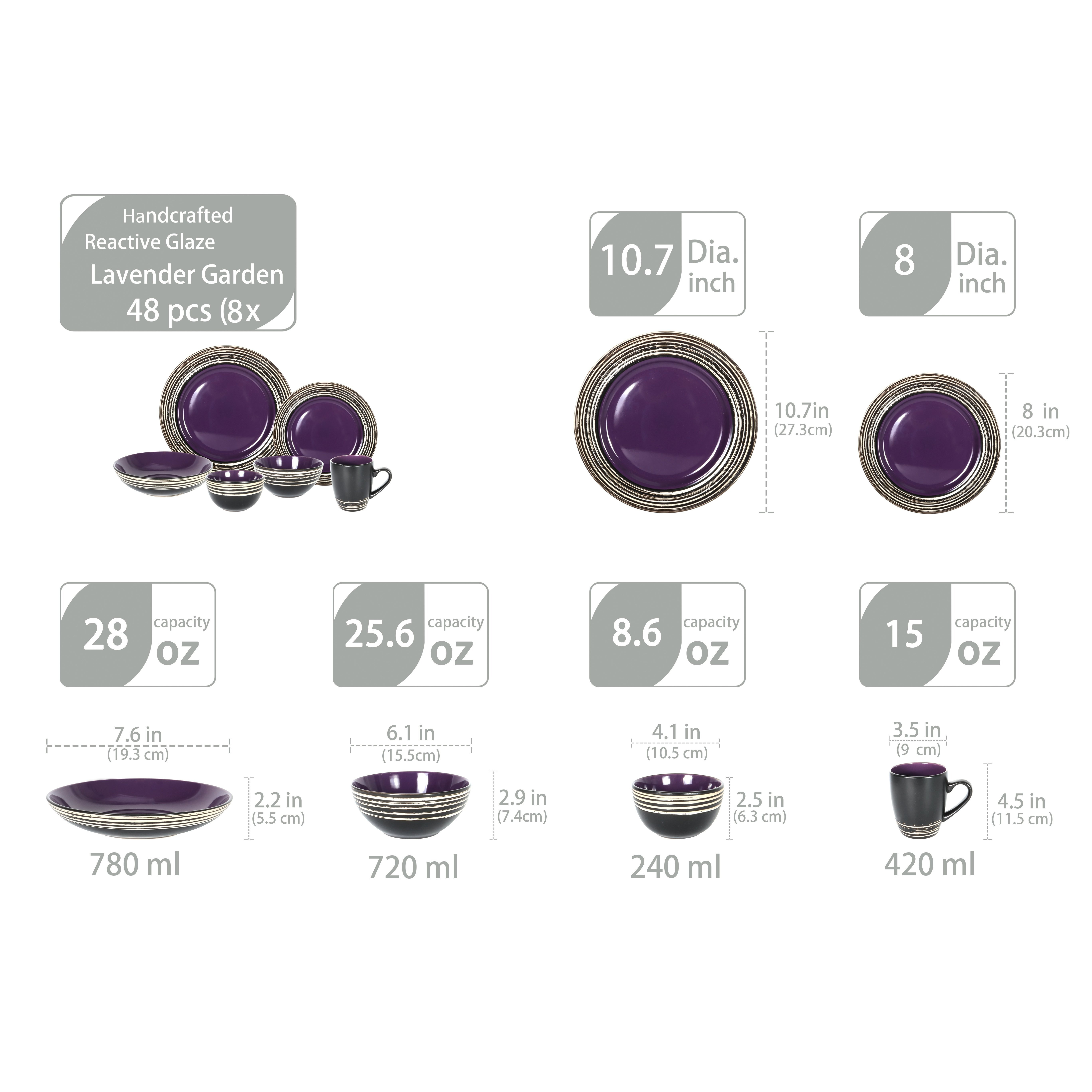 48pcs Stoneware Dinnerware Set - Home Cooking Ideas recensie en prijs